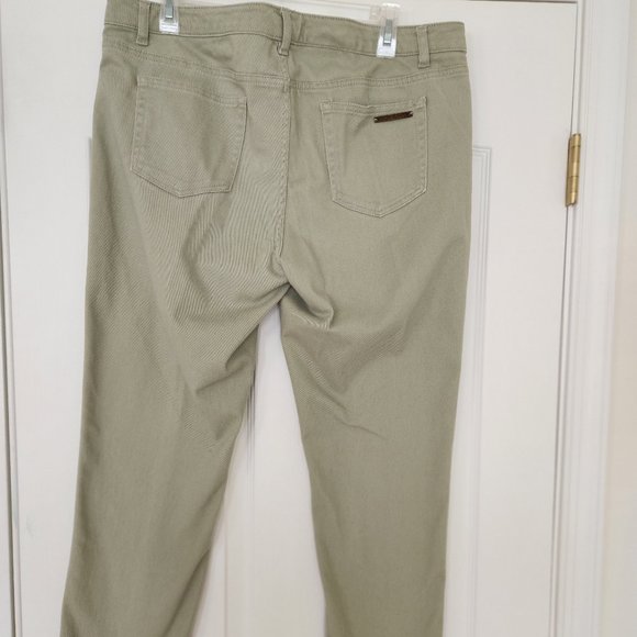 MICHAEL KORS Women’s Skinny Denim Jeans Full Length Celery Green Size 12 - Picture 5 of 11